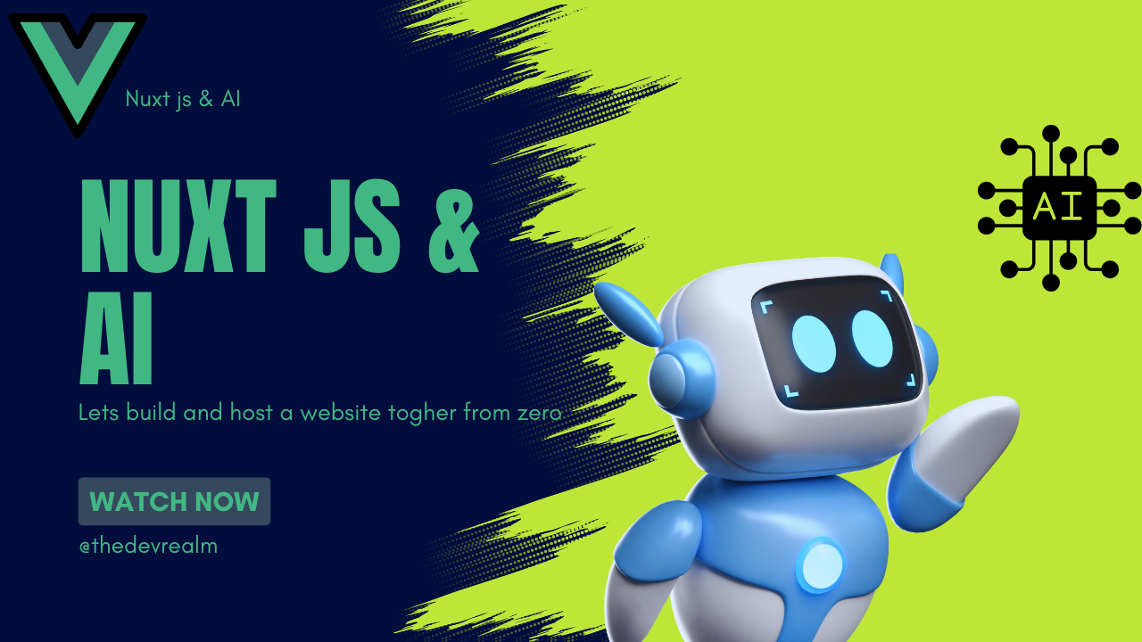 How to create a website with Nuxt js, AI and host on digital ocean